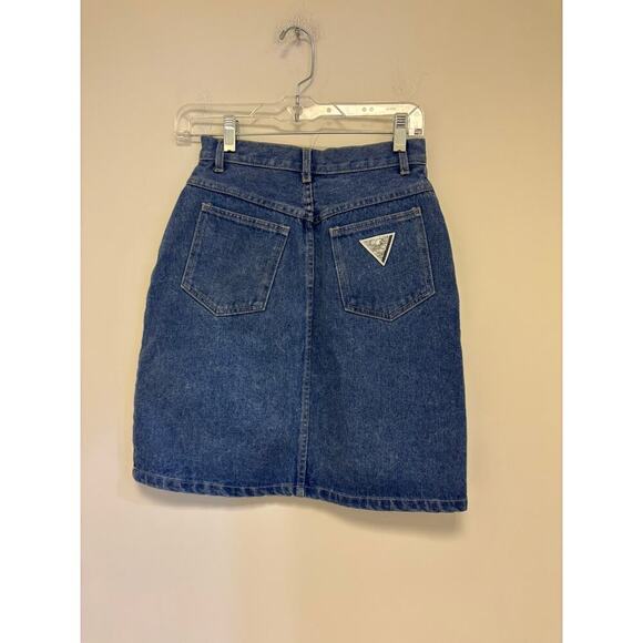 Nuovo New Forces Vintage Jean Skirt Blue Y2K 90s - Picture 2 of 5